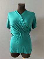 Topik Ciążowy Sosolism - Idealny do Karmienia, Turkusowy, Rozmiar L