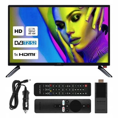 Telewizor do KAMPERA 12V KIANO 24 cale SMART ANDROID TV WiFi BT USB HDMI na Arena.pl