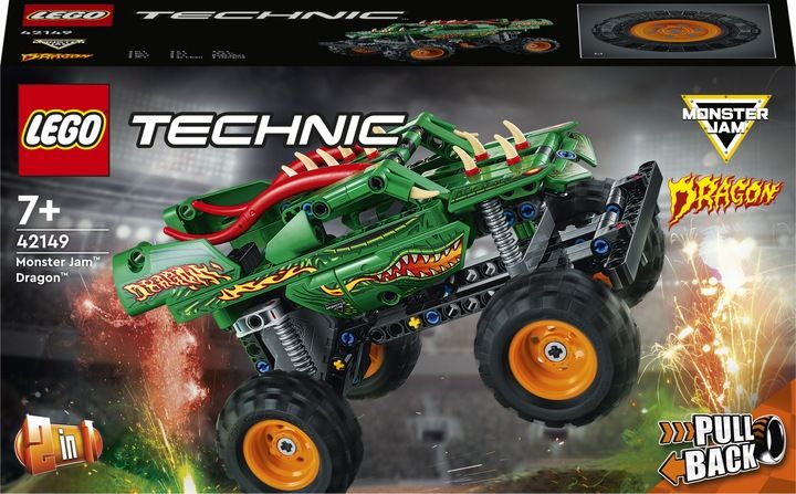 LEGO Technic Monster Jam Dragon Napęd PullBack 2w1 42149 zdjęcie 4