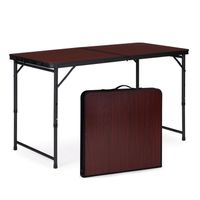 Stolik turystyczny stół składany ogrodowy walizka  120x60x70 cm bordowy