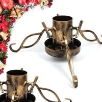 STOJAK POD CHOINKĘ CHOINKOWY CHOINKA LOFT DUŻY METALOWY MISA NA WODĘ ZŁOTY