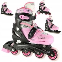 4w1 Łyżworolki Rolki Wrotki Rekreacyjne Z Regulacją Dla Dziewczynki