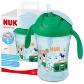 NUK MOTION CUP Innowacyjny kubek bidon z obciążoną słomką TURKUSOWY
