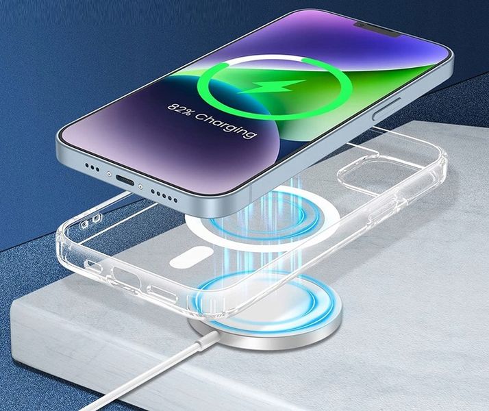 Etui Do iPhone 13 + Szkło 9H WZMACNIANE 360° do MAGSAFE CLEAR CASE zdjęcie 3