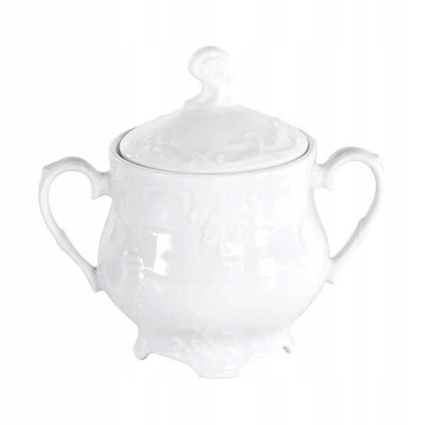 CUKIERNICA 400 ML ĆMIELÓW ROCOCO BIAŁY 0001 zdjęcie 1