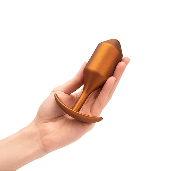 Plug analny - B-Vibe Snug Plug 4 Sunburst zdjęcie 1