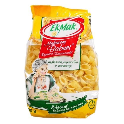 Eko Mak Makarony Babuni muszelka z kurkumą 400g na Arena.pl
