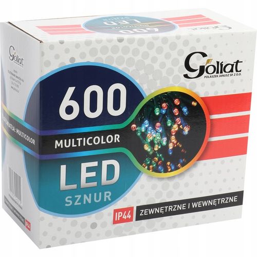 LAMPKI CHOINKOWE 600 LED ZEWNĘTRZNE MULTIKOLOR na Arena.pl