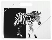 teczka na rysunki z gumką a4 biała zebra 2607