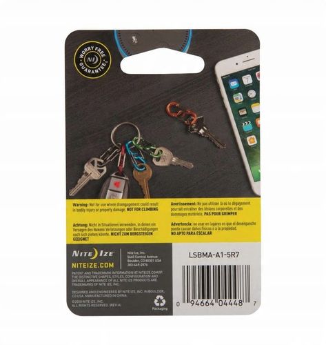 Nite Ize - Zestaw Karabinków S-Biner MicroLock Aluminum - 5 szt. na Arena.pl