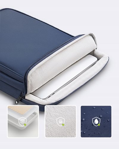 Wodoodporna torba na laptopa 14" InnoStyle Eco-Friendly, niebieska na Arena.pl