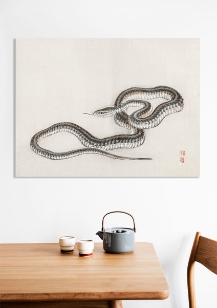 Obraz 40x30cm Snake, Kōno Bairei zdjęcie 7