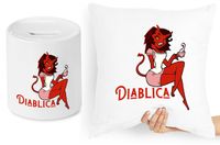 Dla Dziewczyny Zestaw Poduszka + Skarbonka Prezent Z Nadrukiem Ze Zdjęciem