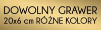 Grawerowana tabliczka Laminat 20x6 DOWOLNY GRAWER napis logo złota