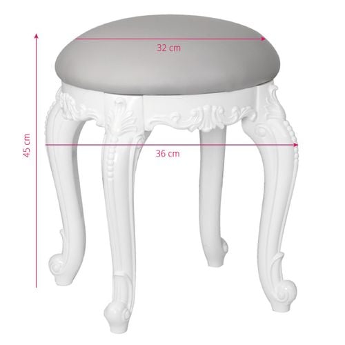 Taboret Azzurro styl 60-01 szary na Arena.pl