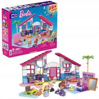 Klocki Mega bloks Barbie Construx Dom w Malibu GWR34 zestaw + 2 figurki
