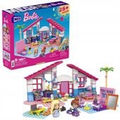 Klocki Mega bloks Barbie Construx Dom w Malibu GWR34 zestaw + 2 figurki