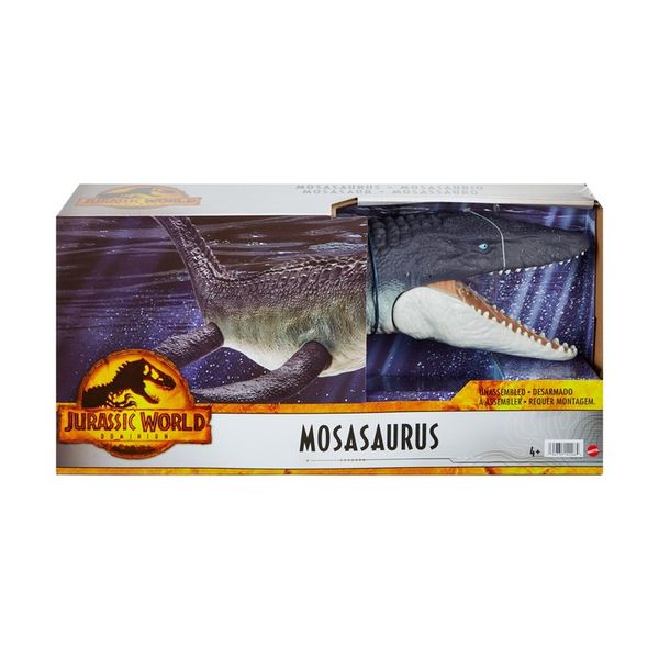 JURASSIC WORLD DINOZAUR MOSASAURUS 71cm HNJ56 zdjęcie 6