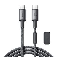 kabel przewód usb-c - usb-c z organizerem uchwytem magnetycznym 1.2m
