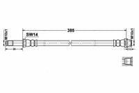 Mercedes Sprinter W906 Zestaw Przewodów Hamulcowych Elastycznych Gumowych