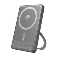 powerbank z magsafe i podstawką 20w pd 5000mah - szary