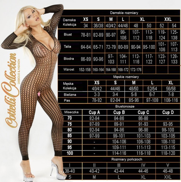 Seksowne rajstopy czarne S/M zdjęcie 7