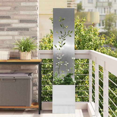 Ekran zapewniający prywatność w ogrodzie Srebrny 32 x 140 cm na Arena.pl