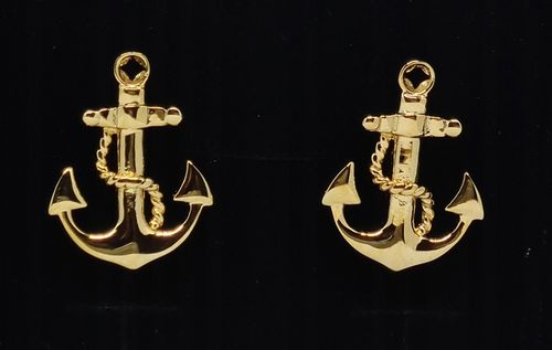 Spinki do mankietów wzór KOTWICA ZŁOTA na Arena.pl