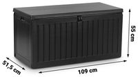 SKRZYNIA OGRODOWA BALKONOWA KUFER SIEDZISKO 270 LITRÓW PLONOS