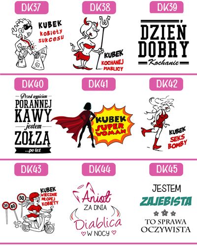 KUBEK Z NADRUKIEM PREZENT DLA KOLEŻANKI DZIEWCZYNY ŻONY DZIEŃ KOBIET na Arena.pl