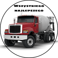 Opłatek na tort Urodziny Tir Scania Volvo Mercedes DAF Ciągnik Siodłowy