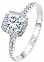 Srebrny Pierścionek RODOWANY SREBRO 925 PREZENT