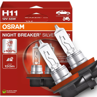 Żarówki Osram H11 Night Breaker Silver +100% 55W 12V Bardzo Jasne Komplet