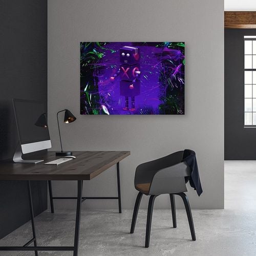 Emaga Obraz na płótnie, Robot dla gracza - 100x70 na Arena.pl