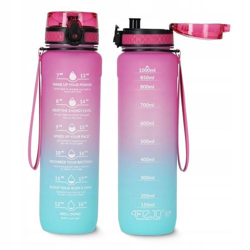 BIDON SPORTOWY SZCZELNA BUTELKA NA NAPÓJ WODĘ SOLIDNA TRITANOWA 1000 ml na Arena.pl