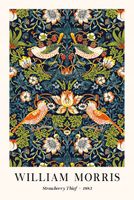 2 x Plakat 90x60 William Morris drzewa liście ptaki kolorowe symetria repro