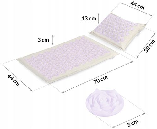 MATA DO AKUPRESURY Z KOLCAMI + PODUSZKA + TORBA na Arena.pl