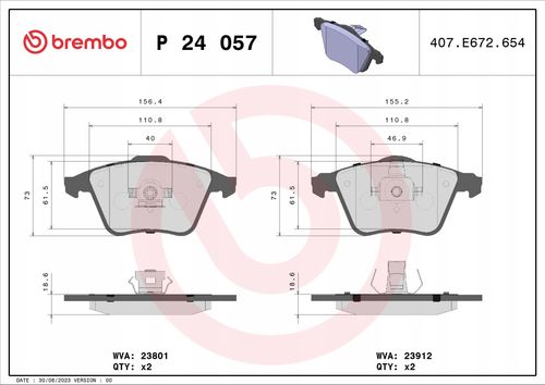 KLOCKI HAM VOLVO V40/V50 BREMBO na Arena.pl