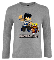 Koszulka z dł.rękaw. Minecraft