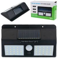 tg56408 halogen podwójna lampa solarna ogrodowa 40 led z czujnikiem ruchu