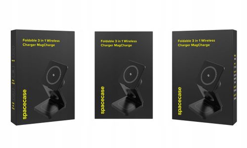 Spacecase 3In1 Wireless Charger Magcharge Wm4B Black na Arena.pl