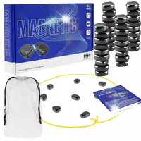 MAGNETYCZNA GRA W SZACHY 60 Kulek WIĘKSZY KAMIENIE MAGNETYCZNE GRA ZESTAW