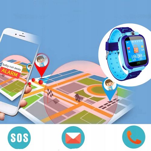 ZEGAREK DZIECIĘCY NA KARTE SIM Z FUNKCJĄ DZWONIENIA SMARTWATCH APARAT GPS na Arena.pl
