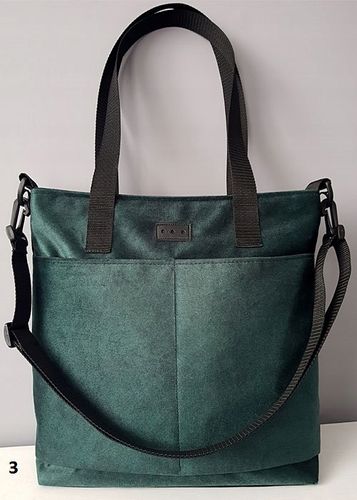 B.D Torebka damska zamszowa shopperka z kieszenią kolory z paskiem na Arena.pl