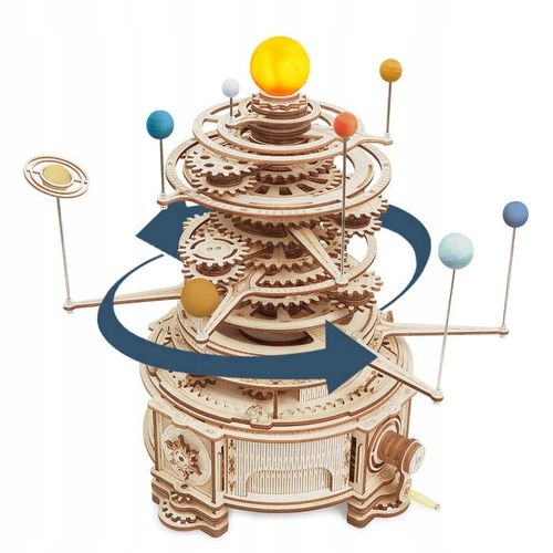 Robotime Drewniane Puzzle Model 3D Planetarium na Arena.pl
