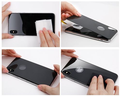 Szkło hartowane 4D tył Baseus ALLcoverage Iphone X czarne na Arena.pl