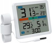 Termometr zewnętrzny pokojowy wewnętrzny Higrometr Stacja Pogodowa Manta