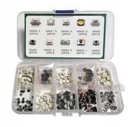 ZESTAW PRZYCISKÓW TACT SWITCH SMD 250 SZTUK
