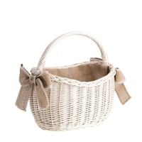 Mały kosz zakupowy z obszyciem jutowym uniwersalny