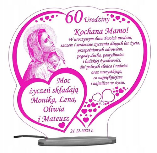 18 50 60 70 80 90 URODZINY STATUETKA PREZENT LED na Arena.pl